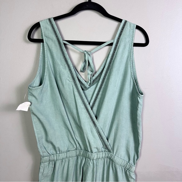 Anthropologie Cloth & Stone jumpsuit small NWT Deep Back tencel comfy - Picture 4 of 11